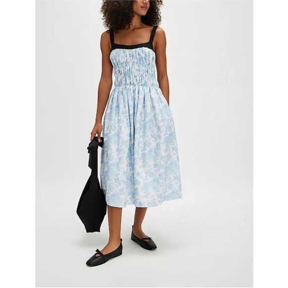 NIB FREE PEOPLE Mania Bow Ballerina Flats Black Leather. Size 8 - Picture 2 of 11